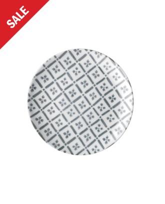 Farfurie pentru desert, 19,7 cm, portelan, gri, colectia Le Maioliche - GUZZINI 
